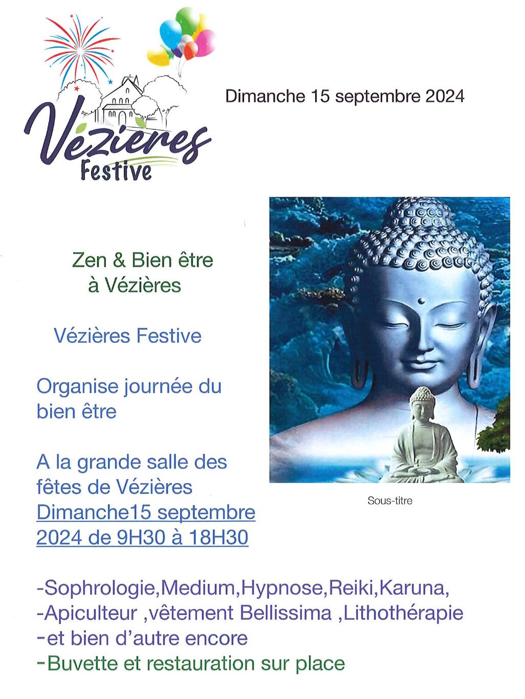 Lire la suite à propos de l’article Dimanche 15 septembre : Zen & Bien-être